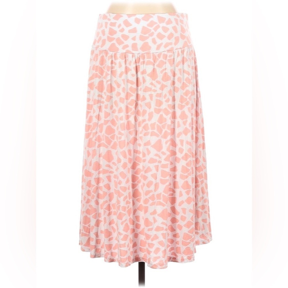 Stylish Pink and Cream Skirt